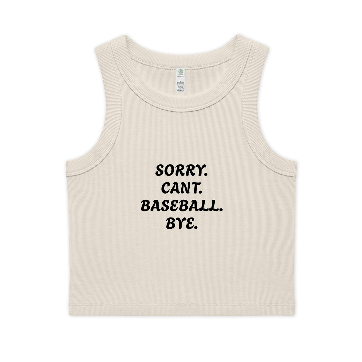 Women's Organic Rib Crop Tank