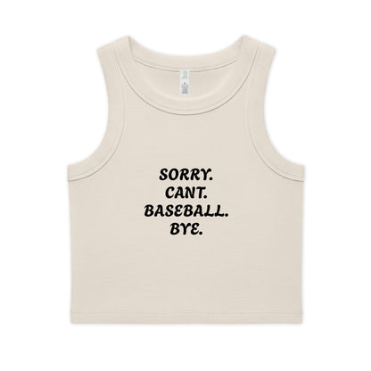 Women's Organic Rib Crop Tank