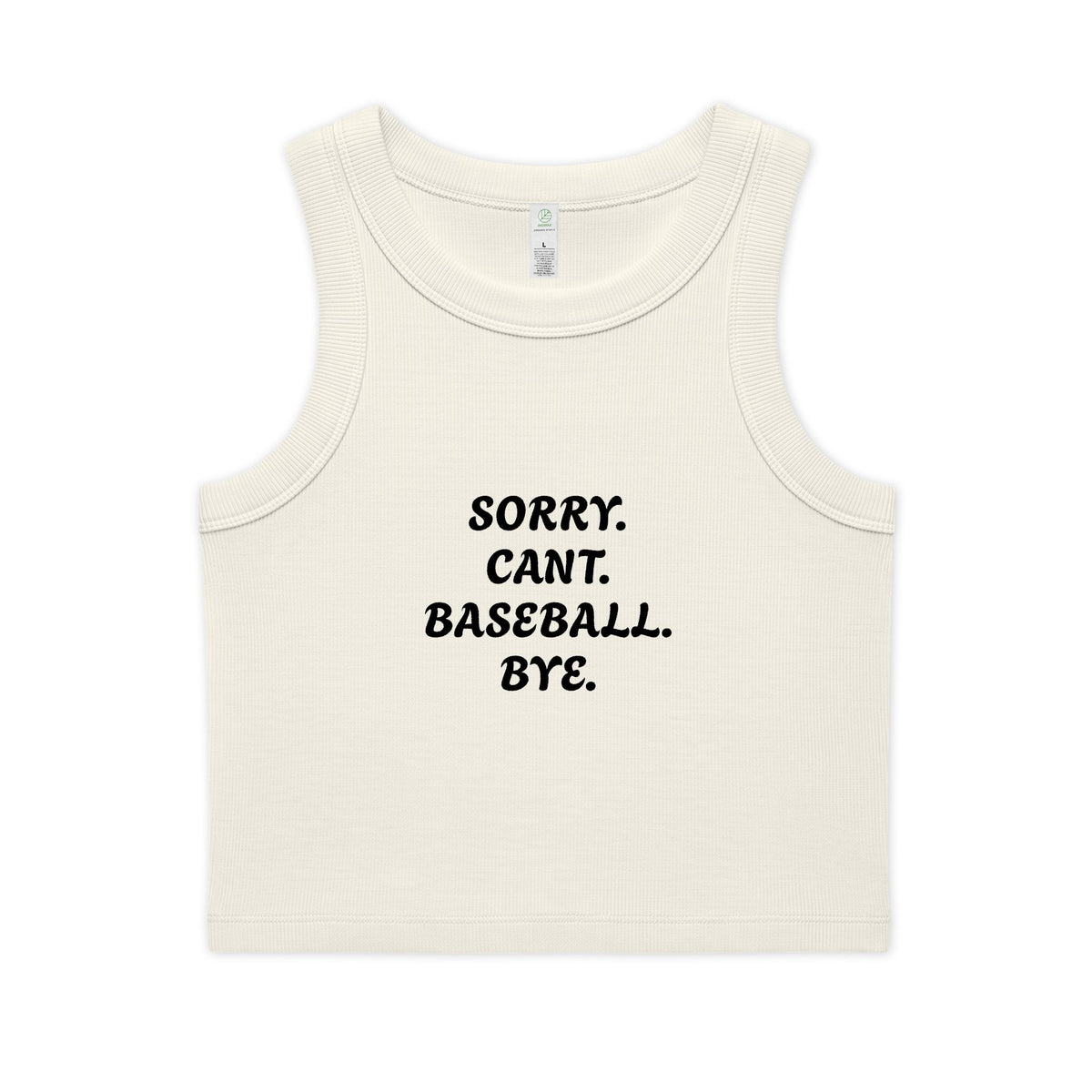 Women's Organic Rib Crop Tank