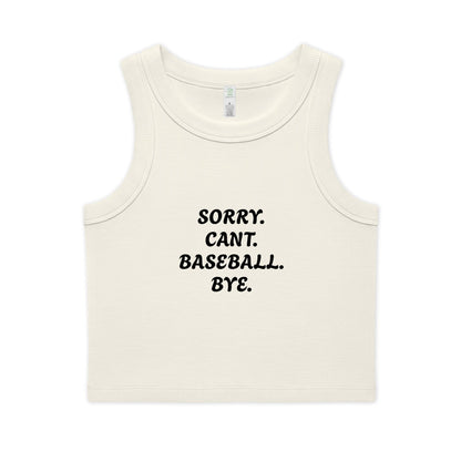 Women's Organic Rib Crop Tank