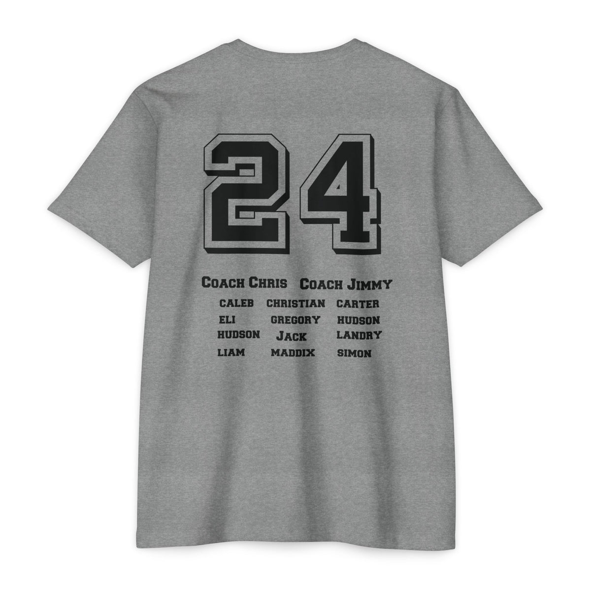 Titans Baseball Team Roster T-Shirt-Carter 24