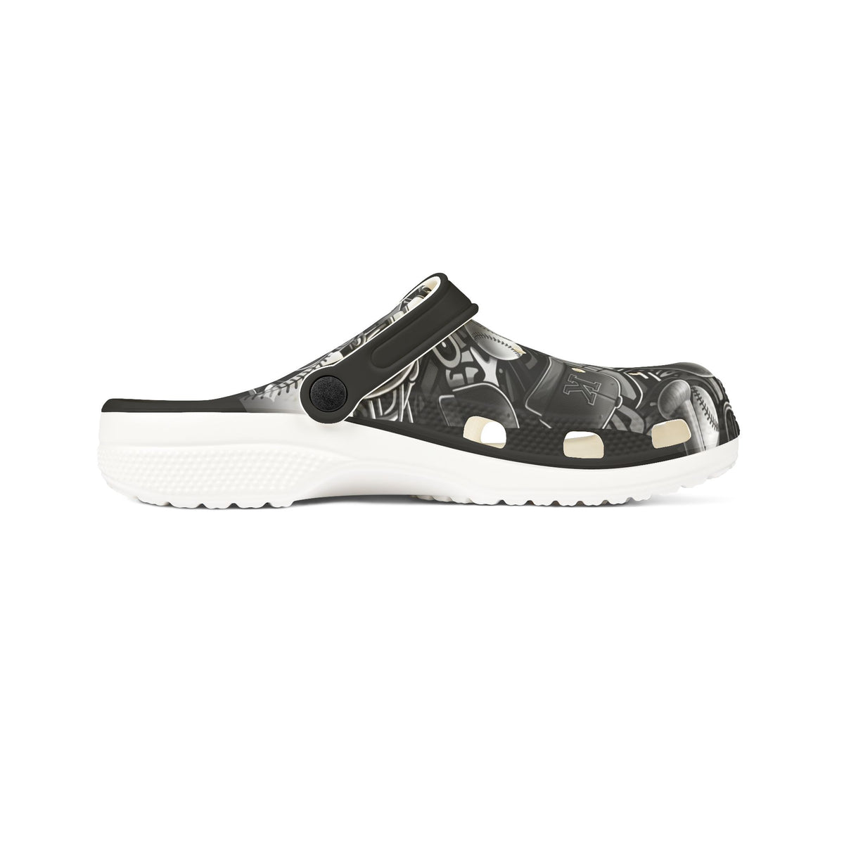 Baseball Bat & Ball EVA Foam Clogs – Lightweight Sports-Themed Slip-On Shoes