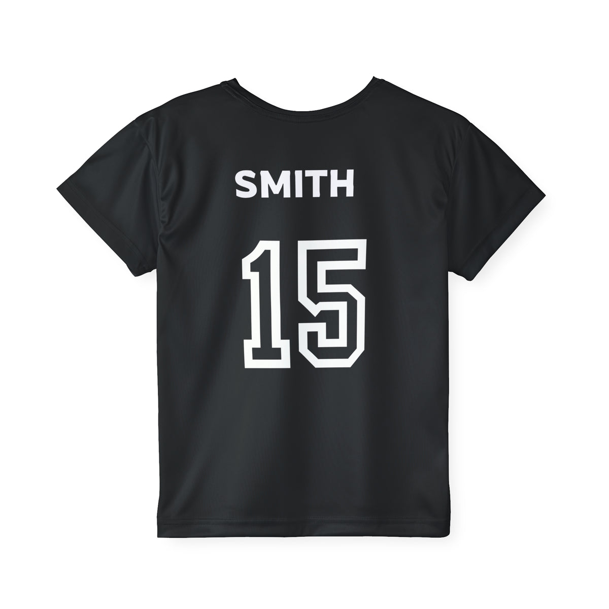 Little Player Team practice jersey w/ name and number (Black)