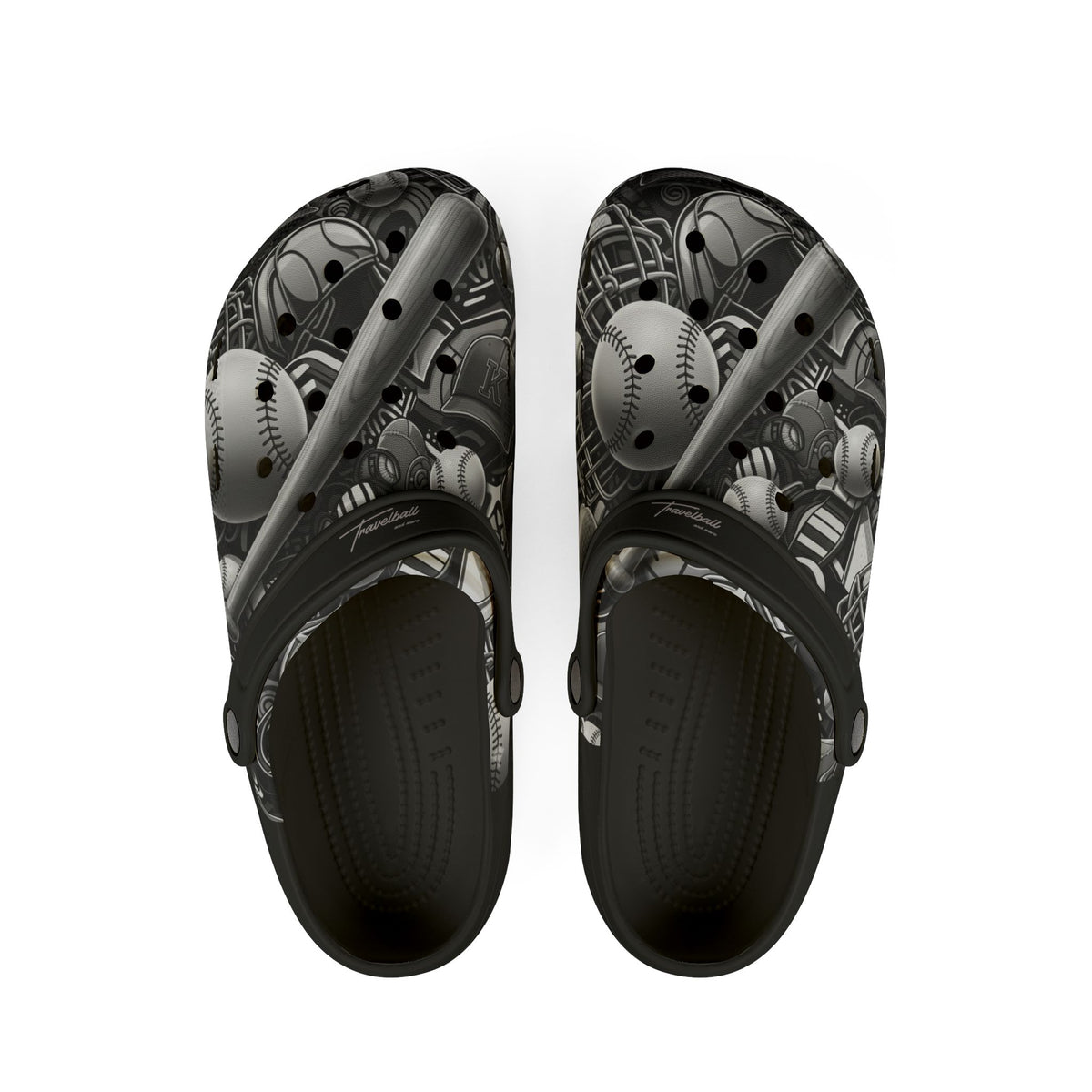 Baseball Bat & Ball EVA Foam Clogs – Lightweight Sports-Themed Slip-On Shoes