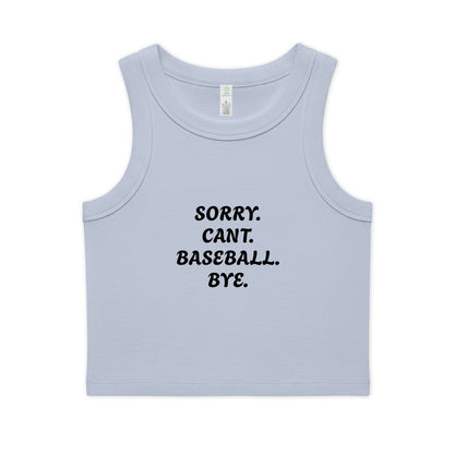 Women's Organic Rib Crop Tank