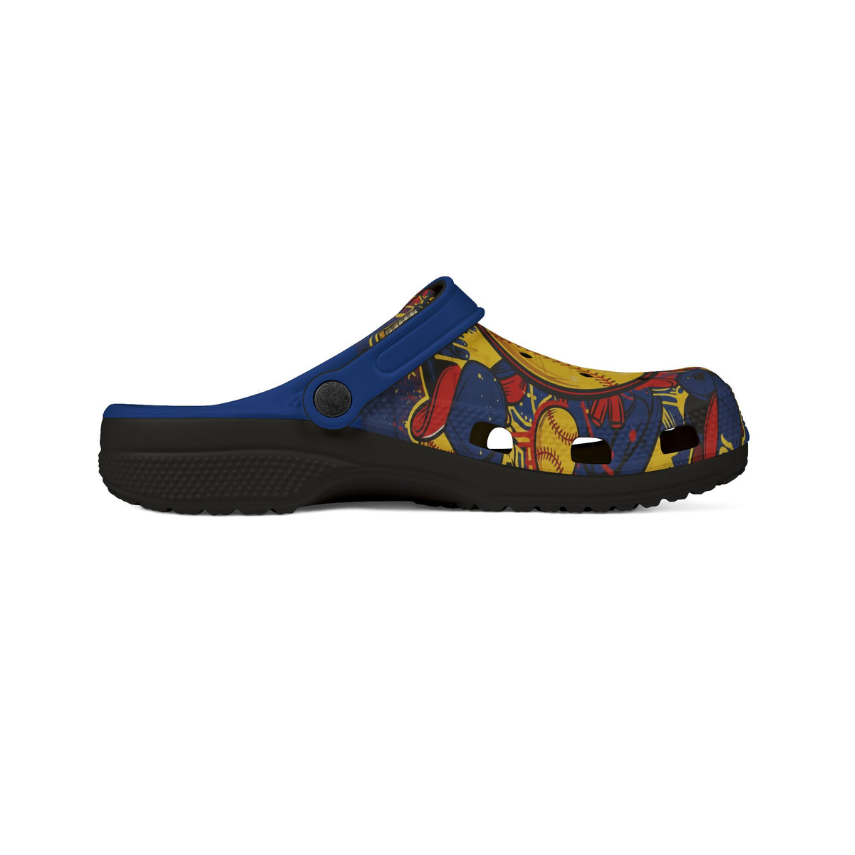 Baseball Graphic Clogs - Foam Slip-On Shoes