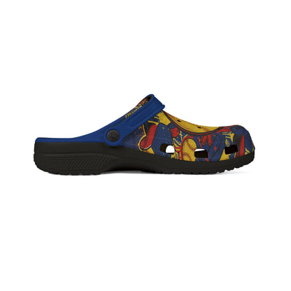 Baseball Graphic Clogs - Foam Slip-On Shoes