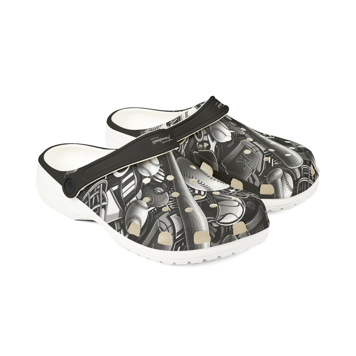 Baseball Bat & Ball EVA Foam Clogs – Lightweight Sports-Themed Slip-On Shoes