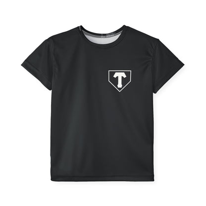 Little Player Team practice jersey w/ name and number (Black)