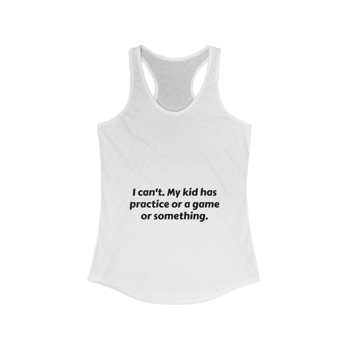 Women's Racerback Tank ( I cant)