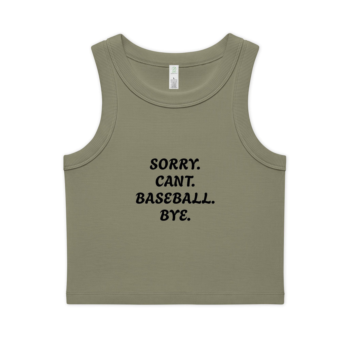 Women's Organic Rib Crop Tank