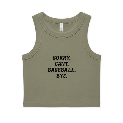 Women's Organic Rib Crop Tank