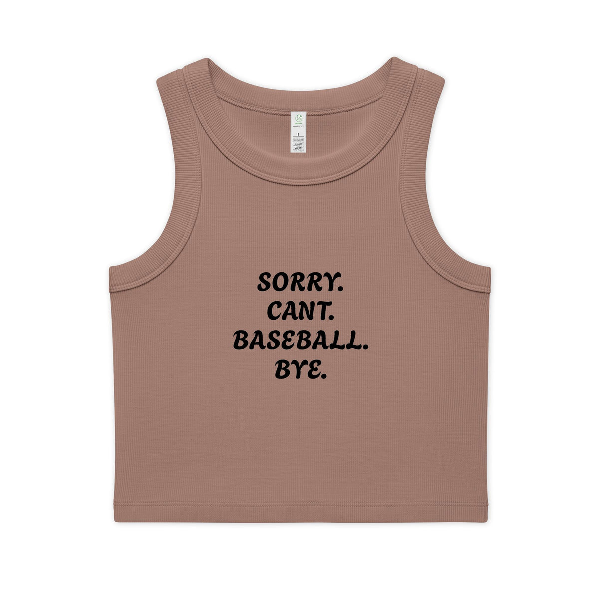 Women's Organic Rib Crop Tank