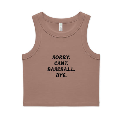 Women's Organic Rib Crop Tank