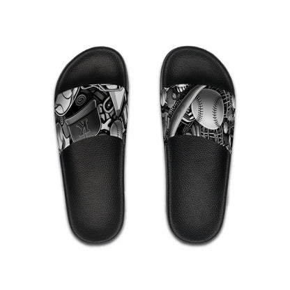 Baseball Graphic Slide Sandals — Men's Sports Pool & Team Slides