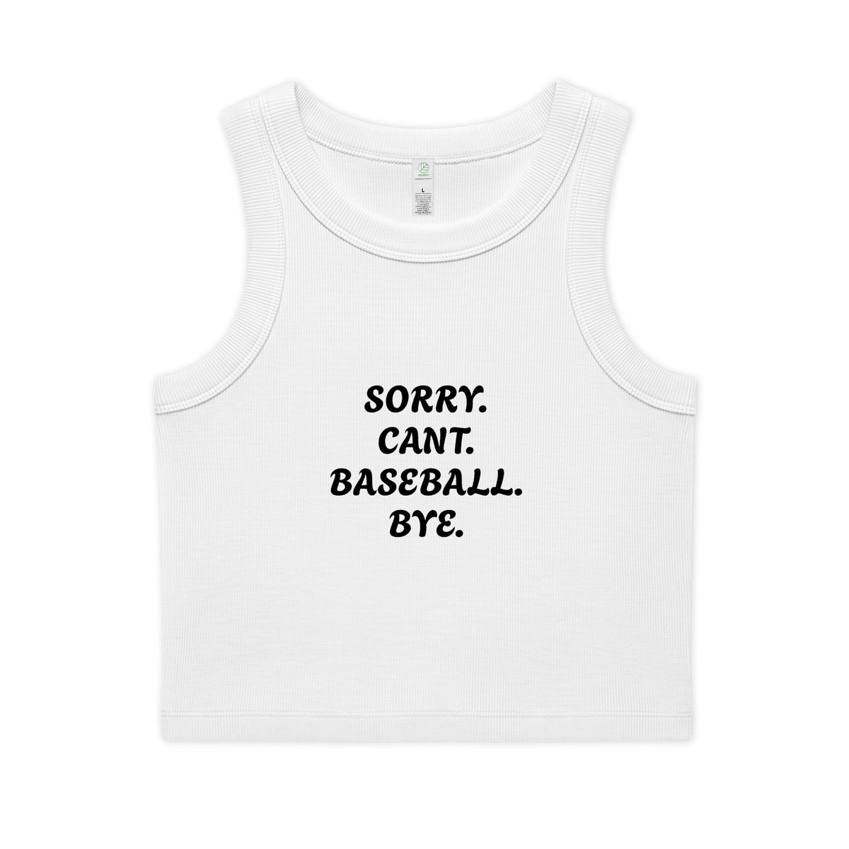 Women's Organic Rib Crop Tank