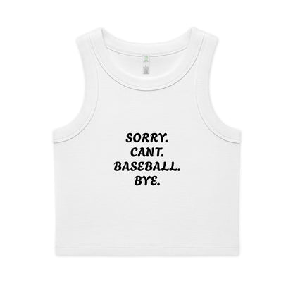 Women's Organic Rib Crop Tank
