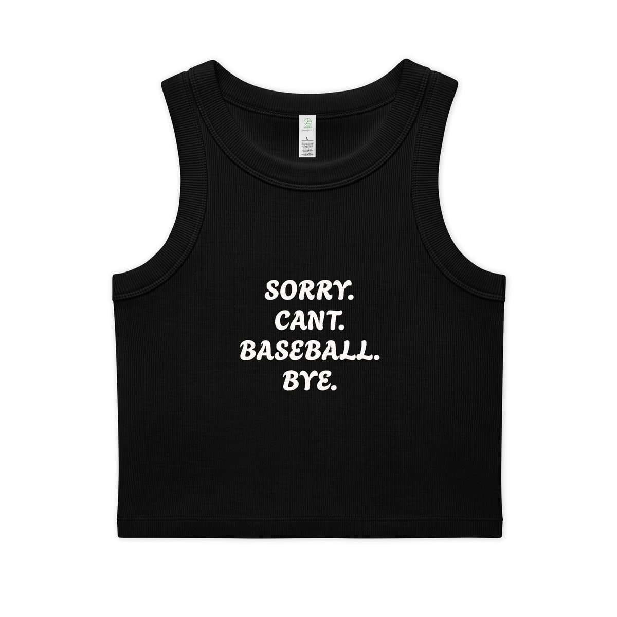 Women's Organic Rib Crop Tank