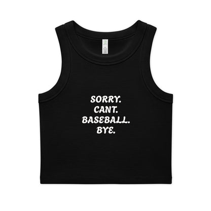 Women's Organic Rib Crop Tank