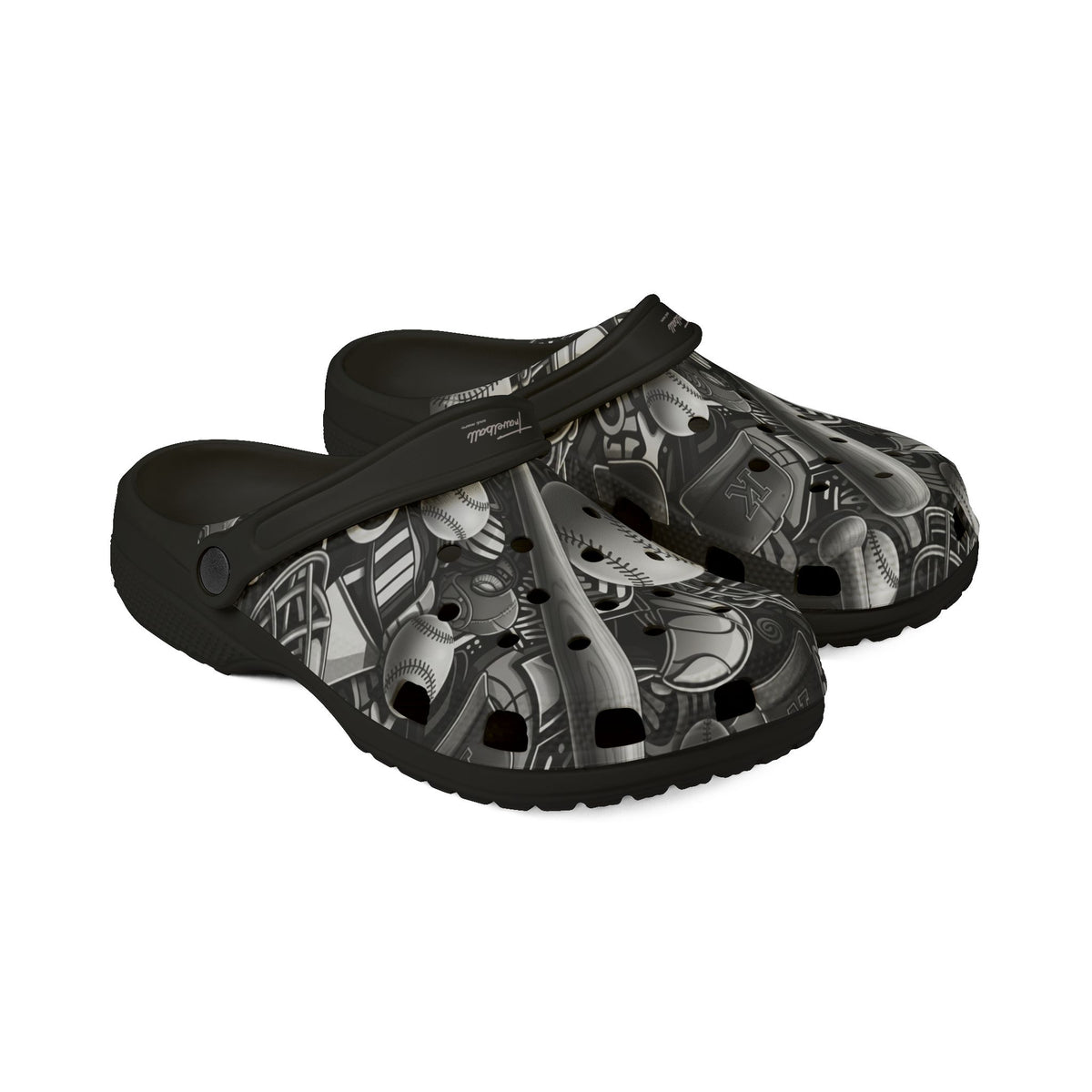 Baseball Bat & Ball EVA Foam Clogs – Lightweight Sports-Themed Slip-On Shoes