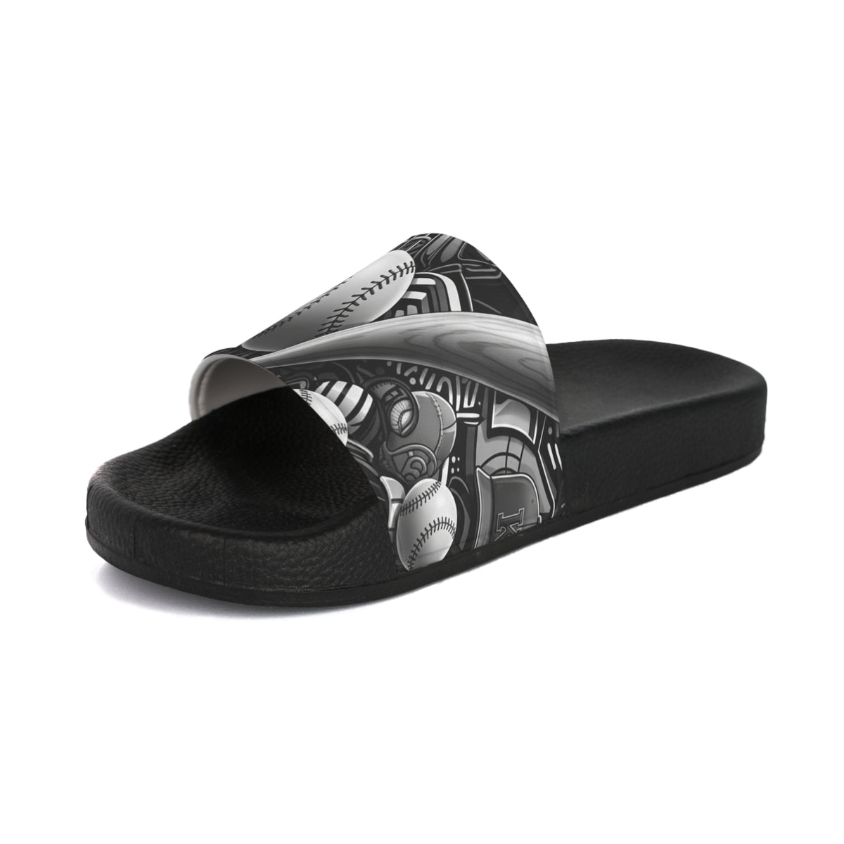 Baseball Graphic Slide Sandals — Men's Sports Pool & Team Slides
