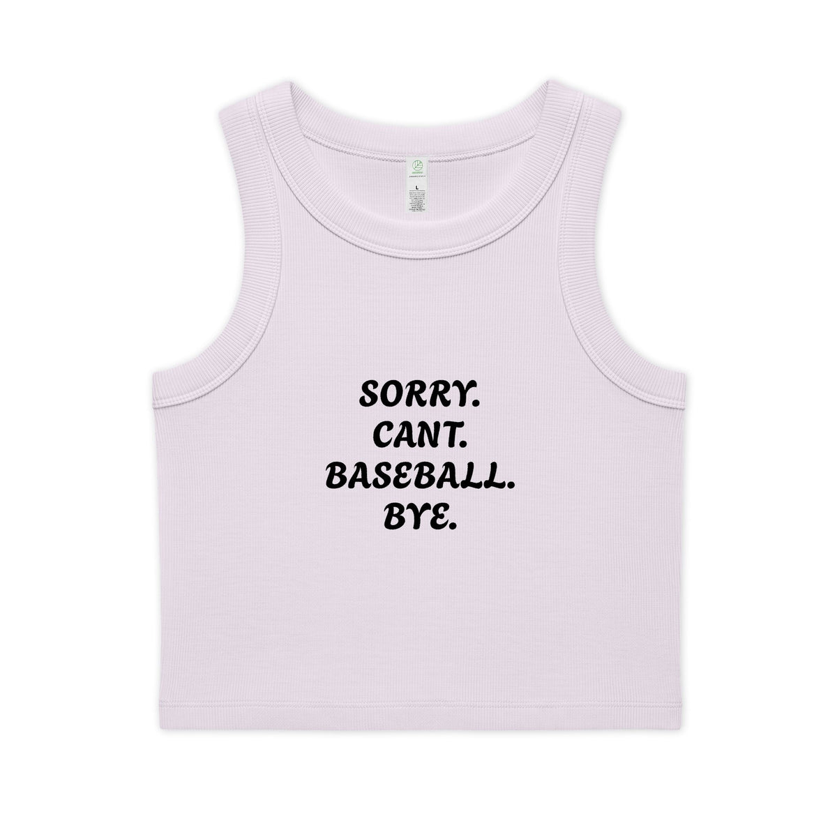 Women's Organic Rib Crop Tank