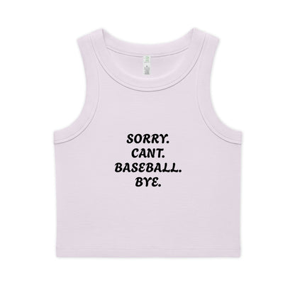 Women's Organic Rib Crop Tank