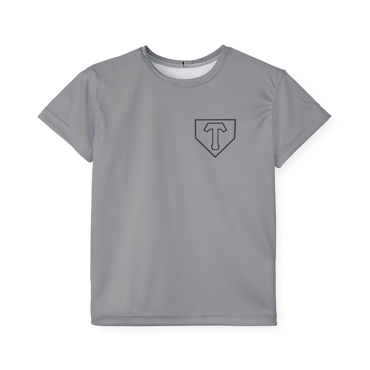 Little Player Team practice jersey w/ name and number (Grey)
