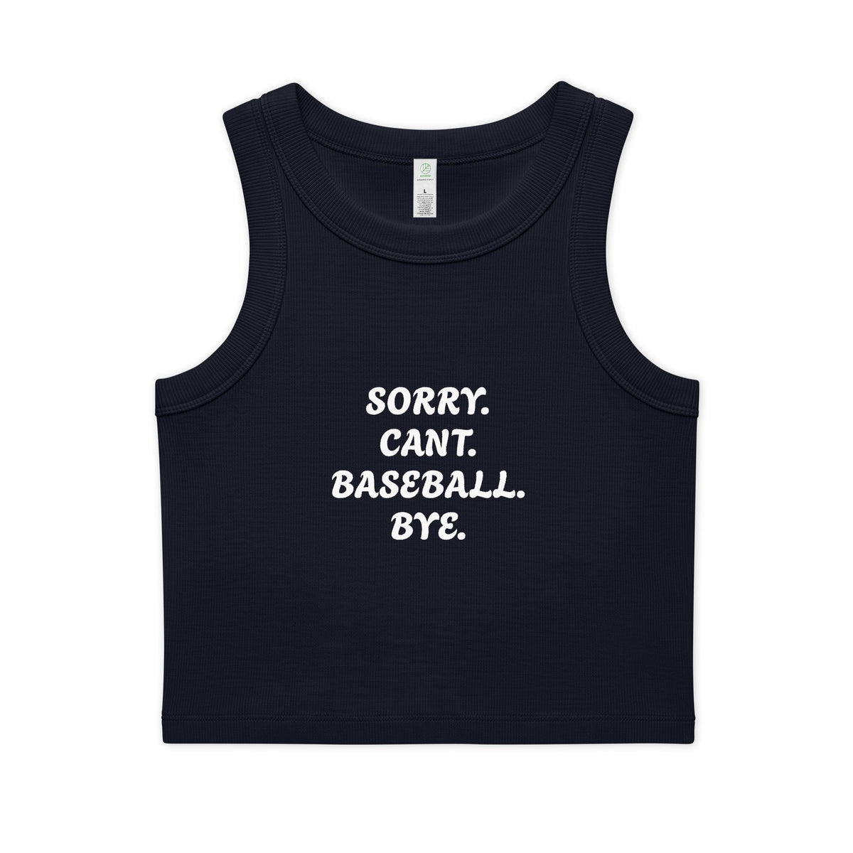 Women's Organic Rib Crop Tank
