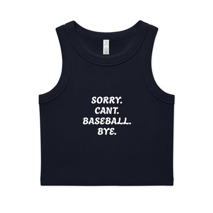 Women's Organic Rib Crop Tank
