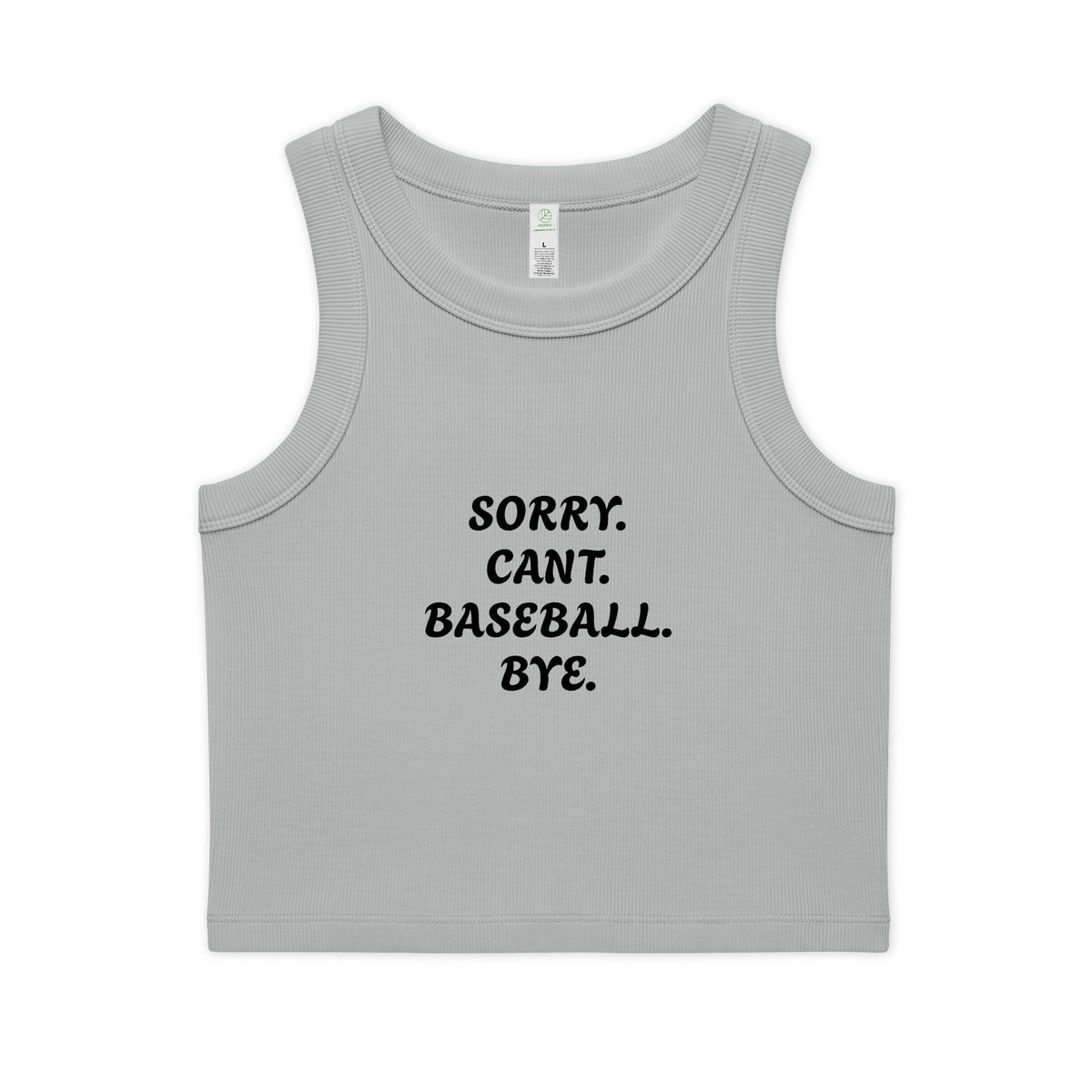 Women's Organic Rib Crop Tank