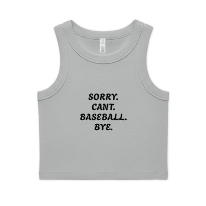 Women's Organic Rib Crop Tank