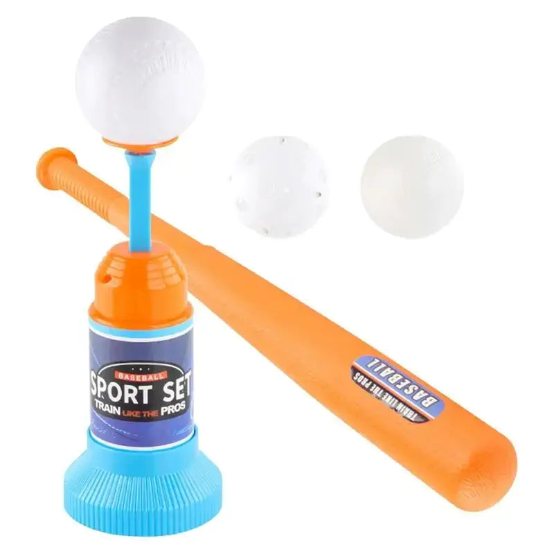 Children's Baseball Launcher Toy Set Baseball Tees Include 3 Balls Launcher Outdoor Sports Automatic Ball Toys Gifts for Toddler - TravelBall
